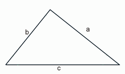 Периметр треугольника, рисунок треугольника